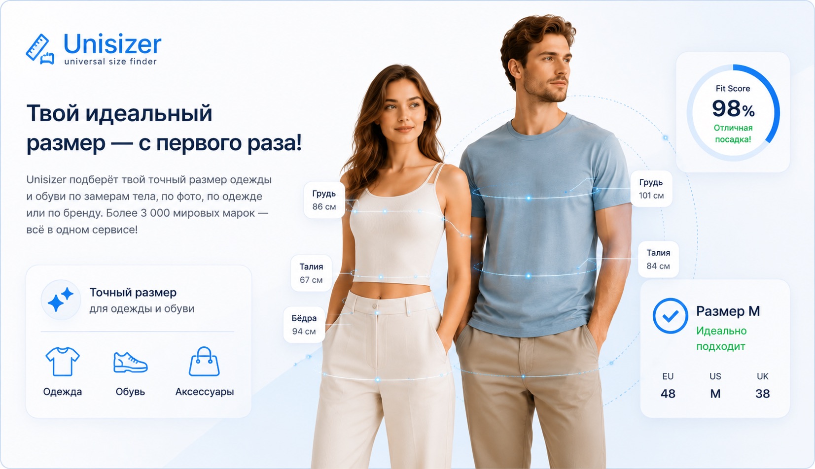 Unisizer - Мы делаем онлайн-шопинг точным и удобным